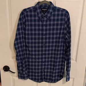Bonobos Men's Navy Checkered Shirt